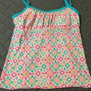 Colorful swim top